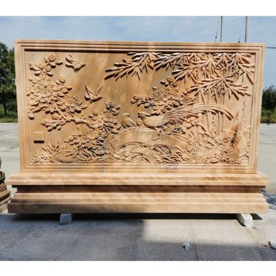 浮雕景觀(guān)大理石石雕景觀(guān)影壁雕塑