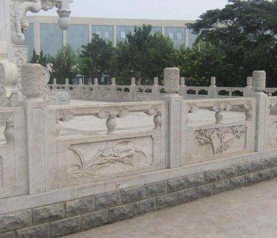 廣場(chǎng)景觀(guān)圍護欄大理石雕塑