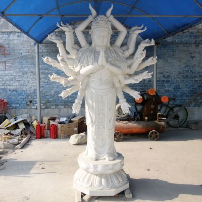 漢白玉石雕景區寺廟大型景觀(guān)千手觀(guān)音雕塑