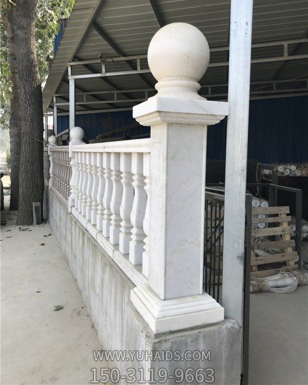 別墅庭院 漢白玉陽(yáng)臺樓梯花瓶柱護欄 景觀(guān)雕塑