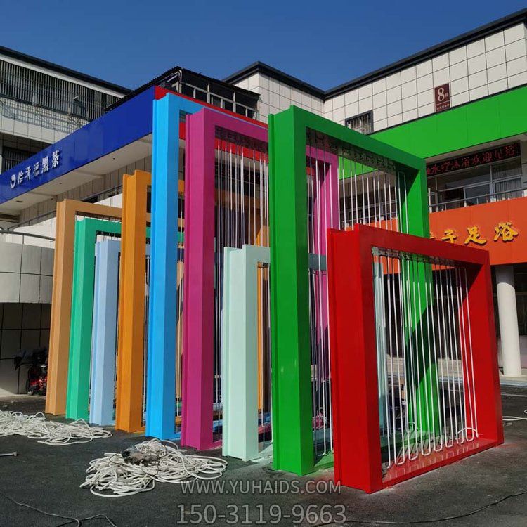 公園綠地廣場(chǎng)不銹鋼彩繪創(chuàng  )意景觀(guān)雕塑