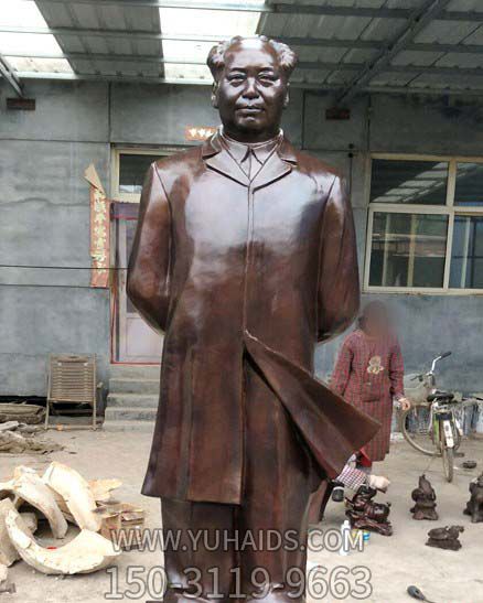毛澤東雕塑-戶(hù)外銅雕中國偉人毛澤東雕塑