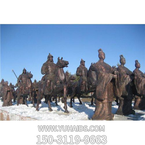 廣場(chǎng)景區景點(diǎn)銅雕將軍戰士景觀(guān)雕塑