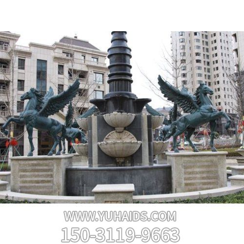 廣場(chǎng)阿波羅戰車(chē)雕塑 大型戶(hù)外景觀(guān)擺件
