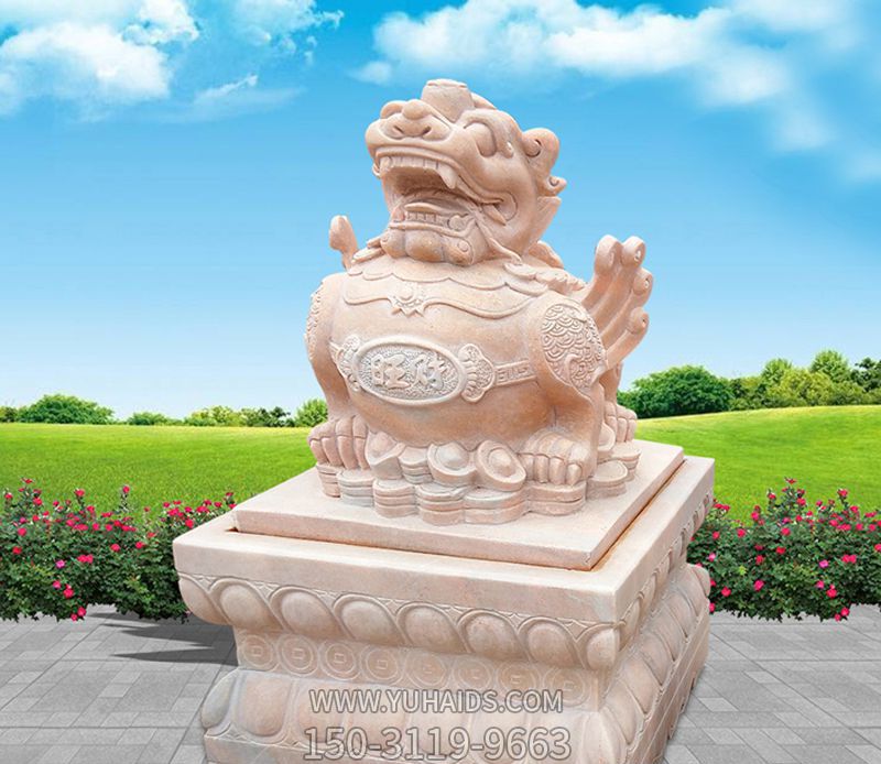 戶(hù)外景區石雕貔貅雕塑