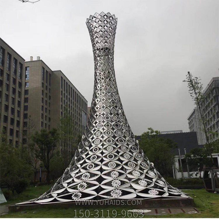 大型不銹鋼城市雕塑 廣場(chǎng)鋼結構造型園林景觀(guān)