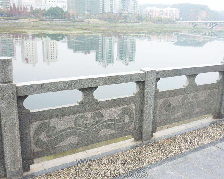 戶(hù)外河道大理石石雕欄桿欄板擺件雕塑