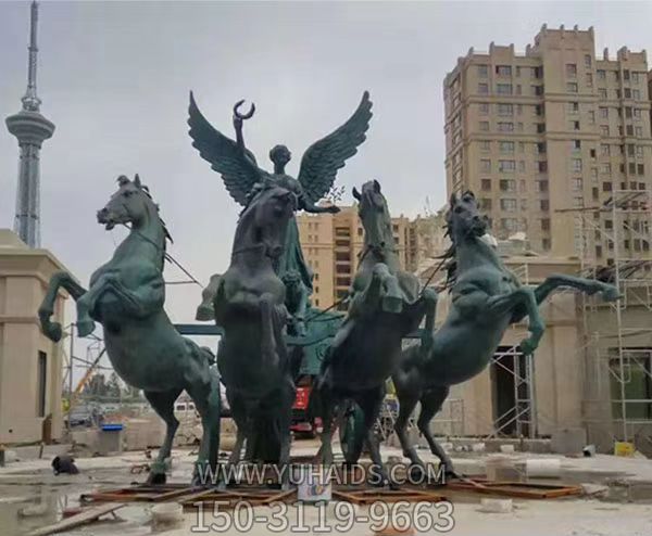 廣場(chǎng)創(chuàng )意銅雕騎馬的太陽(yáng)神阿波羅雕塑