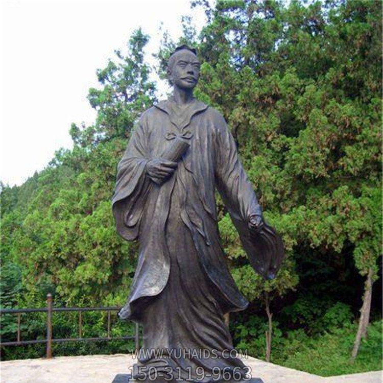 玻璃鋼仿銅戶(hù)外園林景觀(guān)古代名人雕塑