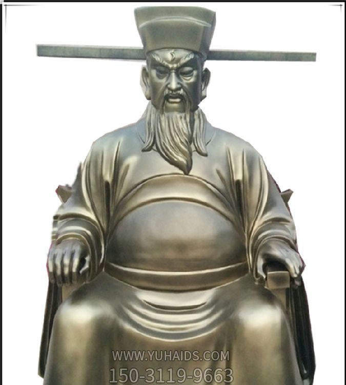 園林景區大型玻璃鋼仿銅名人景觀(guān)雕塑