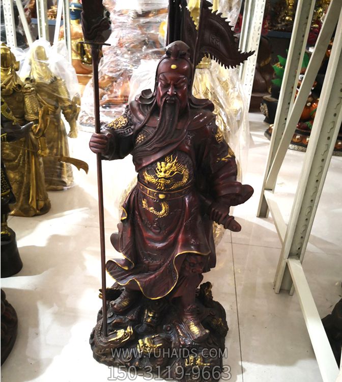 景區戶(hù)外大型景觀(guān)銅雕關(guān)公雕塑