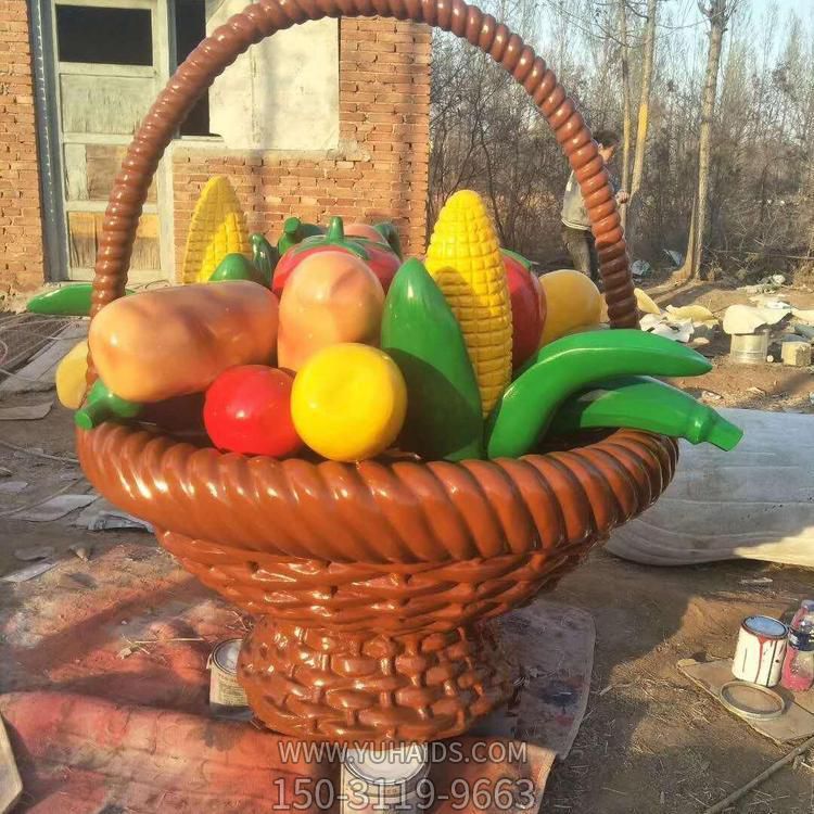 戶(hù)外園林大型蔬菜籃子雕塑