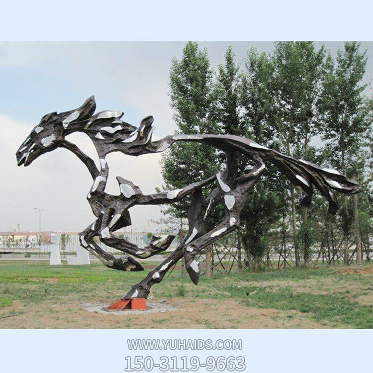 不銹鋼鏡面抽象園林戶(hù)外動(dòng)物景觀(guān)雕塑