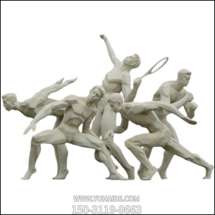 體育館創(chuàng  )意運動(dòng)競技人物景觀(guān)雕塑