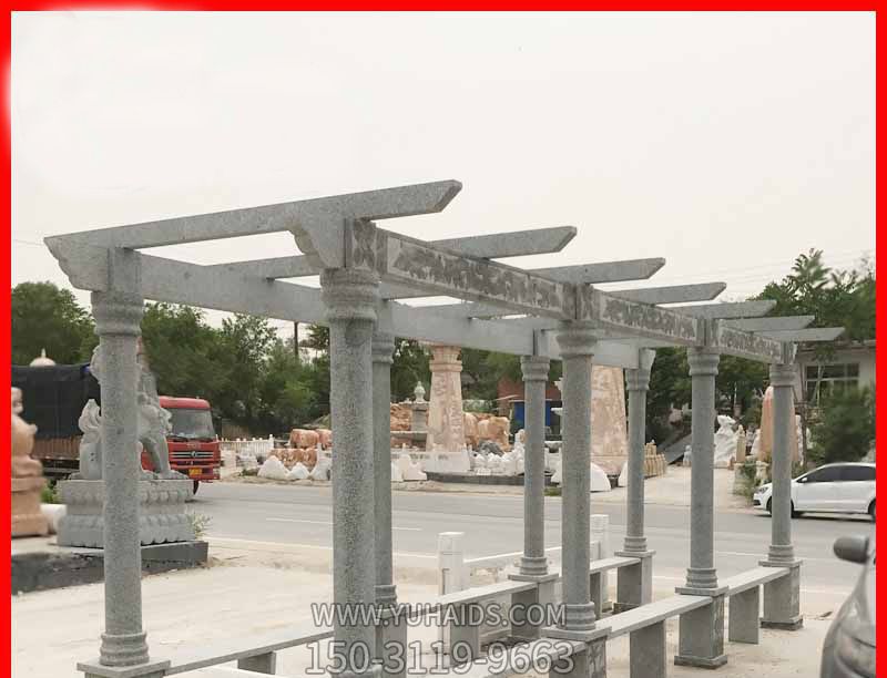 大理石公園露天簡(jiǎn)約石雕長(cháng)廊雕塑