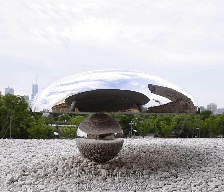 公園抽象創(chuàng )意蘑菇不銹鋼雕塑
