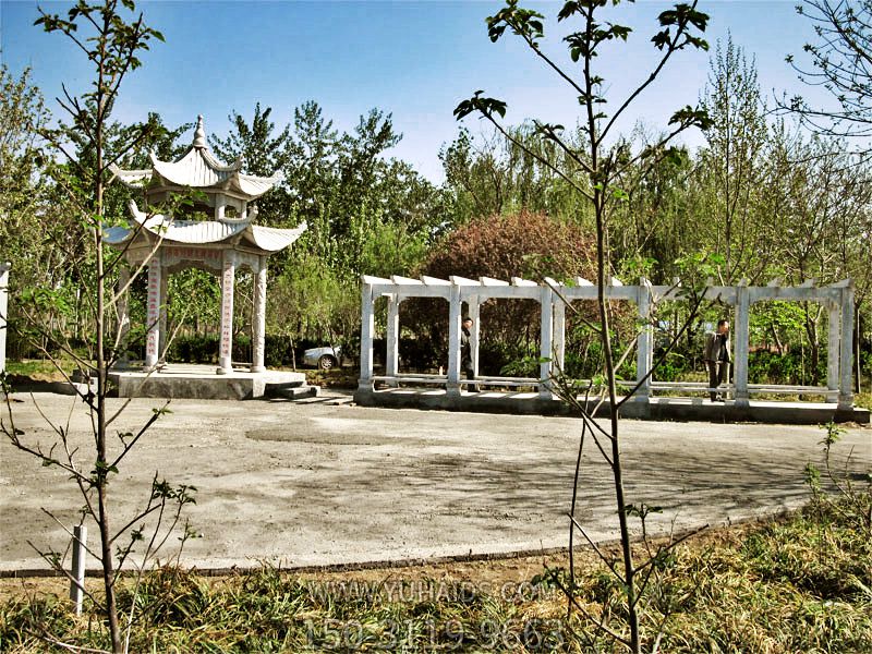 園林戶(hù)外擺放大理石長(cháng)廊涼亭休息擺件雕塑