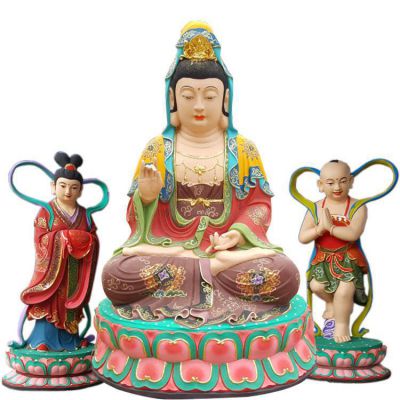 玻璃鋼寺廟大型景觀(guān)觀(guān)世音雕塑