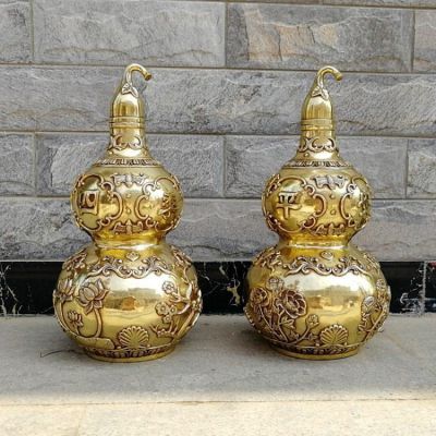 道觀(guān)寺廟擺放純銅鍛造四季平安寶葫蘆