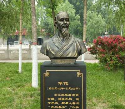 古代名醫學(xué)院胸像銅雕華佗雕塑