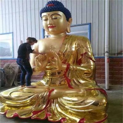 景區寺廟大型銅雕如來(lái)佛祖雕塑