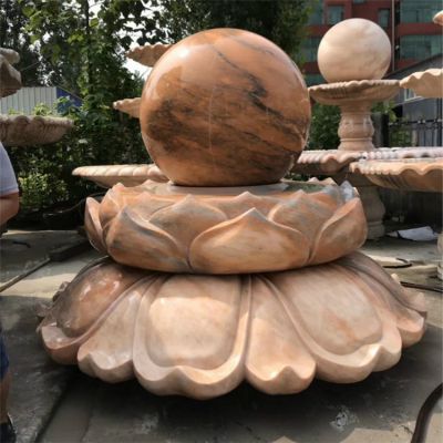 大型戶(hù)外園林晚霞紅風(fēng)水球流水擺件噴泉