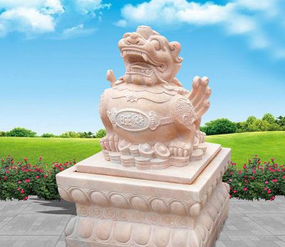 戶(hù)外景區石雕貔貅雕塑