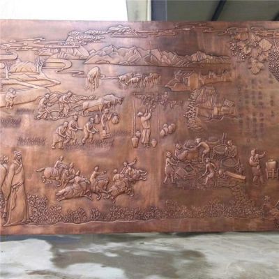 浮雕創(chuàng  )意大型銅雕壁畫(huà)雕塑