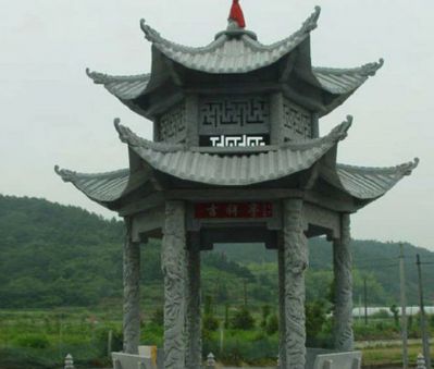 鄉村建設景觀(guān)擺放仿古建休閑涼亭雕塑
