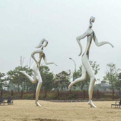 戶(hù)外大型抽象創(chuàng  )意運動(dòng)主題人物雕塑