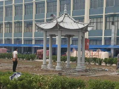 酒店戶(hù)外景觀(guān)擺放休閑六角涼亭