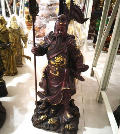 景區戶(hù)外大型景觀(guān)銅雕關(guān)公雕塑