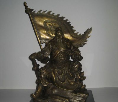 景區寺廟大型銅雕佛像關(guān)公雕塑