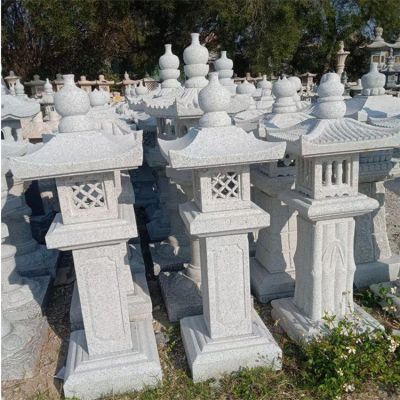 大理石石雕戶(hù)外園林景觀(guān)石燈雕塑