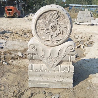 大理石抱鼓石，大門(mén)吉慶門(mén)墩