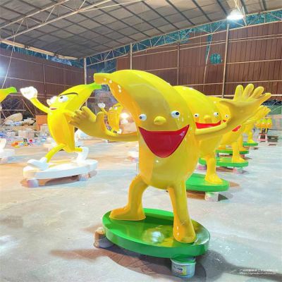 玻璃鋼卡通香蕉人雕塑農場(chǎng)果園水果擺件
