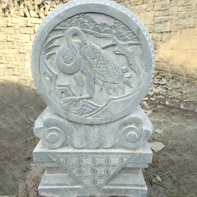 仿古做舊庭院門(mén)口一對門(mén)墩抱鼓石