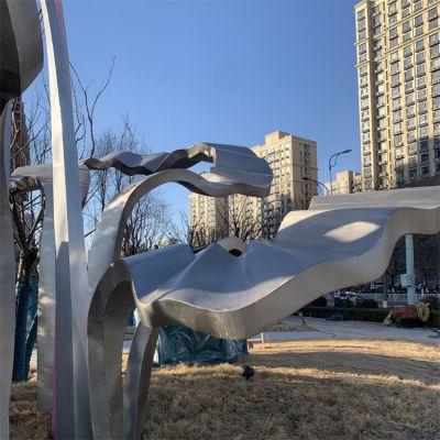不銹鋼創(chuàng  )意戶(hù)外公園景觀(guān)雕塑