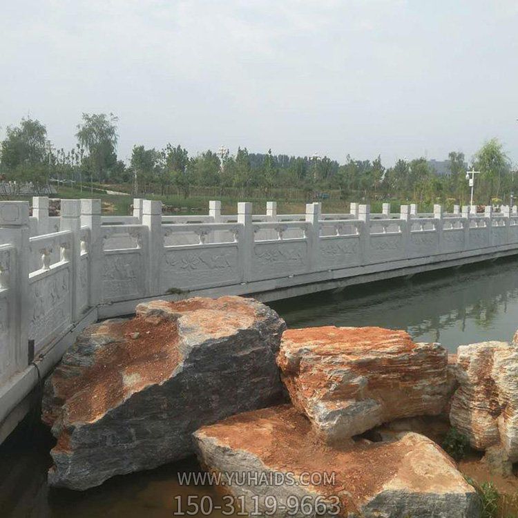 戶(hù)外河道大理石石雕園林欄桿欄板雕塑擺件