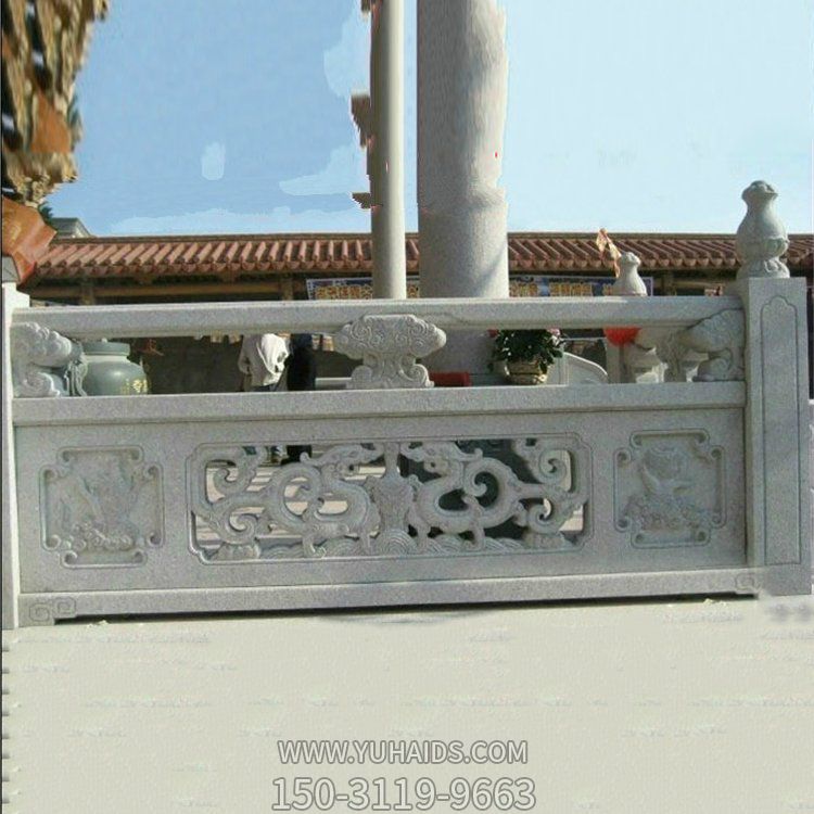 景區戶(hù)外園林大理石浮雕鏤空創(chuàng  )意欄桿欄板雕塑