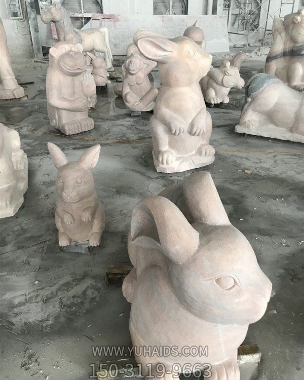 公園景區石雕生肖動(dòng)物雕塑