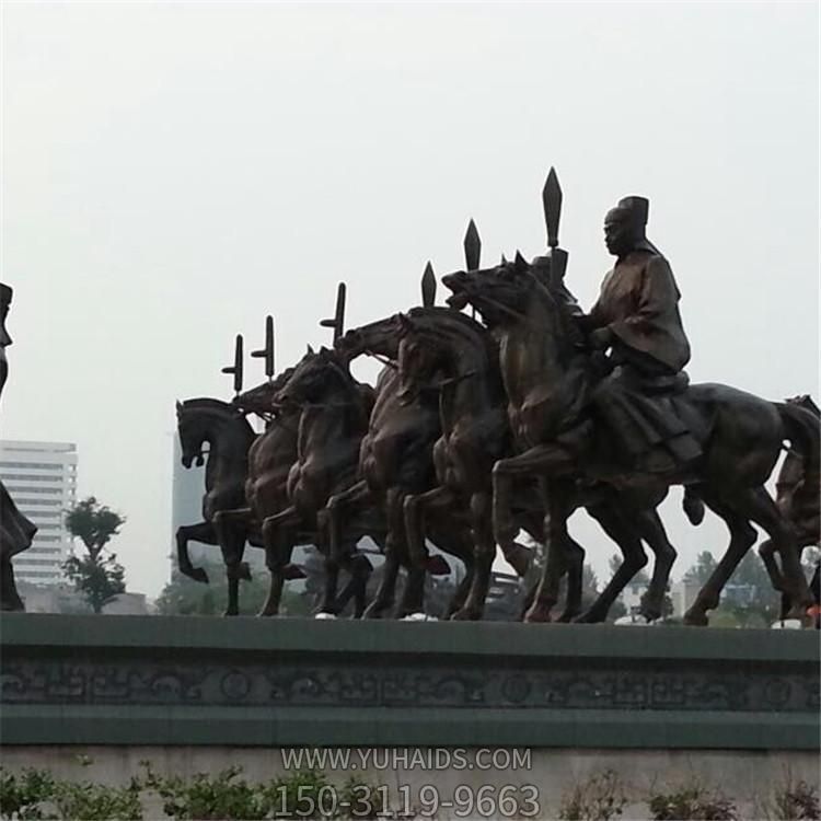 廣場(chǎng)大型銅雕戰馬雕塑