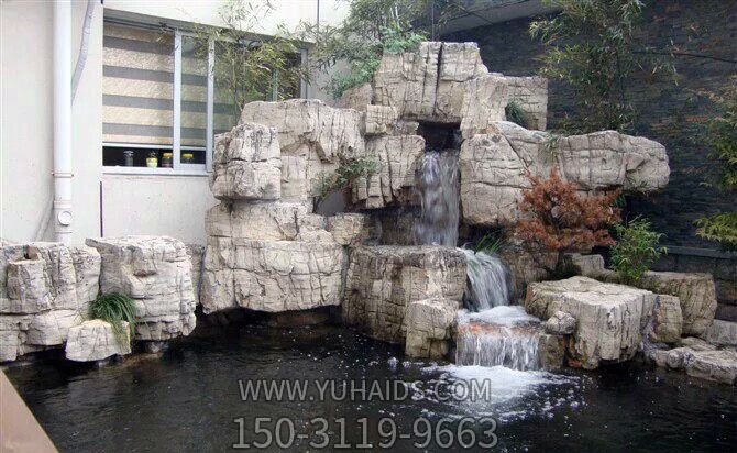 庭院別墅假山水池水景觀(guān)雕塑