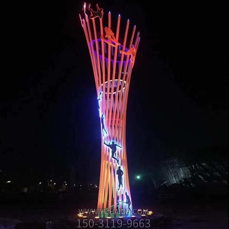 城市廣場(chǎng)擺放不銹鋼抽象藝術(shù)景觀(guān)雕塑
