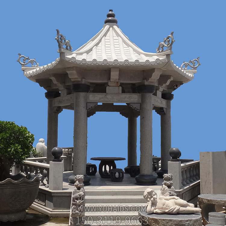 歐式戶(hù)外創(chuàng  )意石雕涼亭雕塑