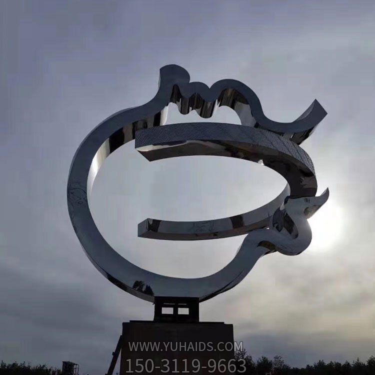 幾何不銹鋼戶(hù)外園林景觀(guān)雕塑