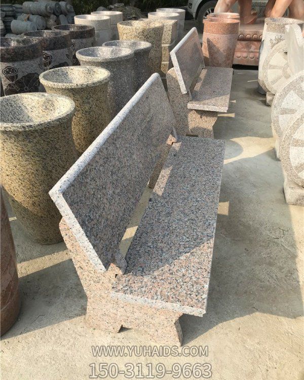天然大理石花崗巖休息長(cháng)石凳公園廣場(chǎng)擺件雕塑
