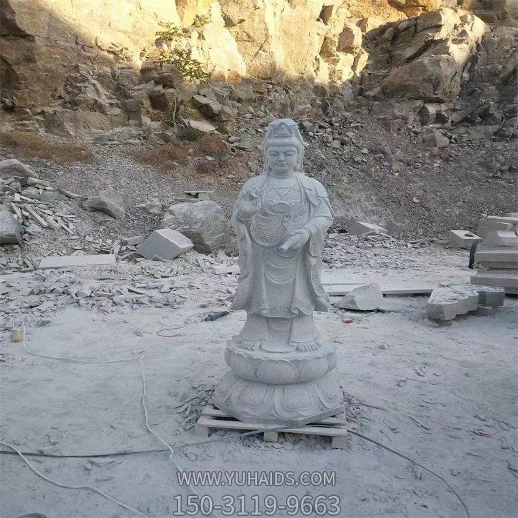 大理石石雕寺廟景區觀(guān)音擺件雕塑