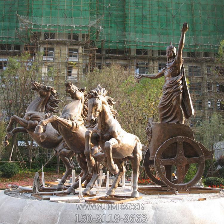 玻璃鋼太陽(yáng)神阿波羅戰車(chē) 廣場(chǎng)步行街景區雕塑