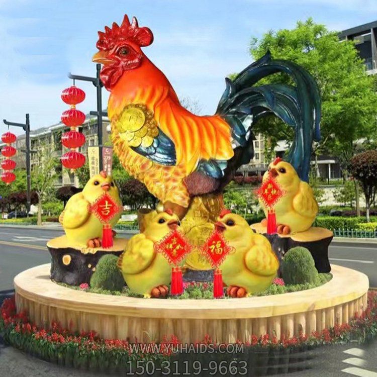 玻璃鋼卡通動(dòng)物雕塑廣場(chǎng)夜市創(chuàng  )意擺件